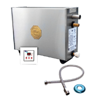 Sauna a Vapor Elétrica 9kw Bifásico Inox com Comando Digital Impercap