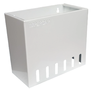 Cesto de Folhas Inox Branco Para Sauna Impercap