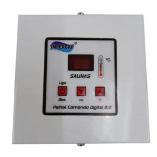 Frente de Painel Digital 2 Fios para Sauna à Vapor Impercap