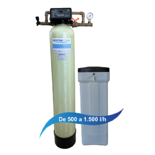 Filtro Abrandador 0,5 a 1,5 m³/h redutor de Dureza da água Automático Nostraacqua