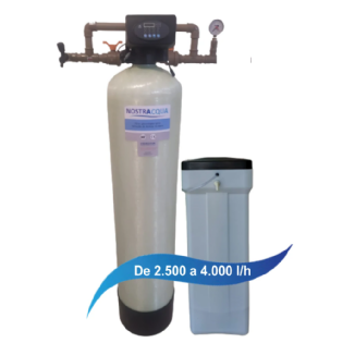 Filtro Abrandador de Água 2,5 a 4,0 m³/h para Remoção de Nitrato Automático Nostraacqua