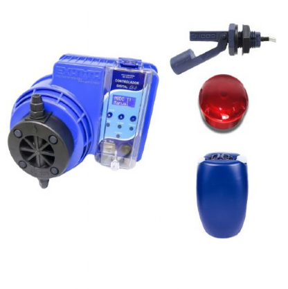Kit Automação Bomba Dosadora de Cloro Exatta EX0704 7 l/h 4 Bar Série ...